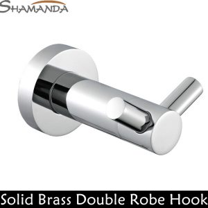 Free-Shipping-Double-Robe-Hook-Clothes-Hook-Solid-Brass-fontbConstructionbfont-with-Chrome-Finish-Bathroom-Accessories-Products-96006-0